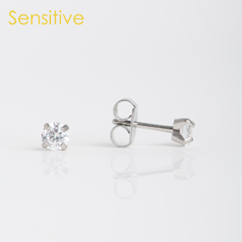 Sensitive Tiffany Zirconia 4mm Acero