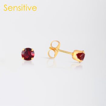Sensitive Tiffany Granate (Vermelho Escuro) Bañado en Oro