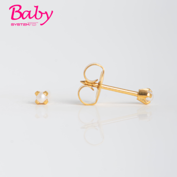 Baby System75 Tiffany Perla 2mm Bañado en Oro