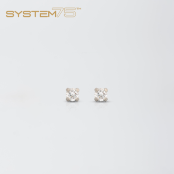 System75 Tiffany Zirconia 3mm Long Post Acero
